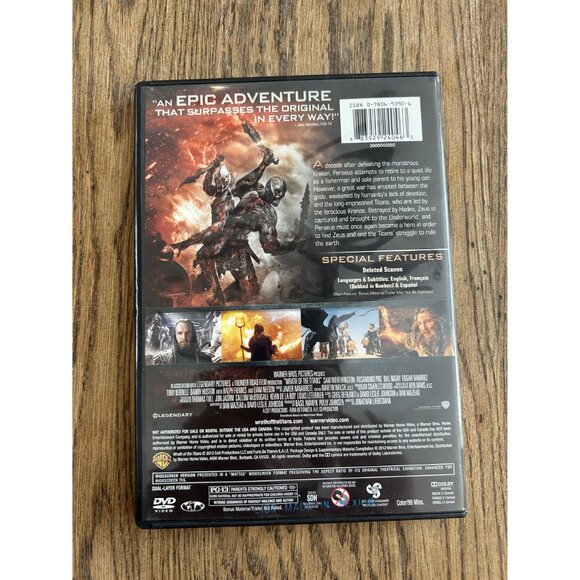 Wrath of the Titans 2012 DVD Action Movie Sam Worthington Liam Neeson Pre-Owned - Picture 4 of 4
